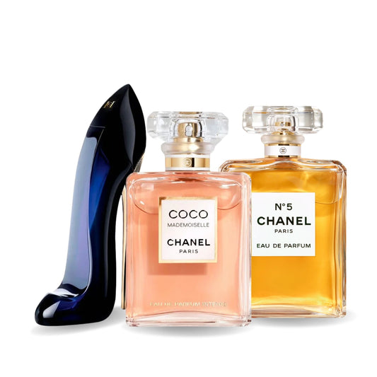 Parfumset mit 3 Düften: Good Girl, Coco Mademoiselle & Chanel Nº5