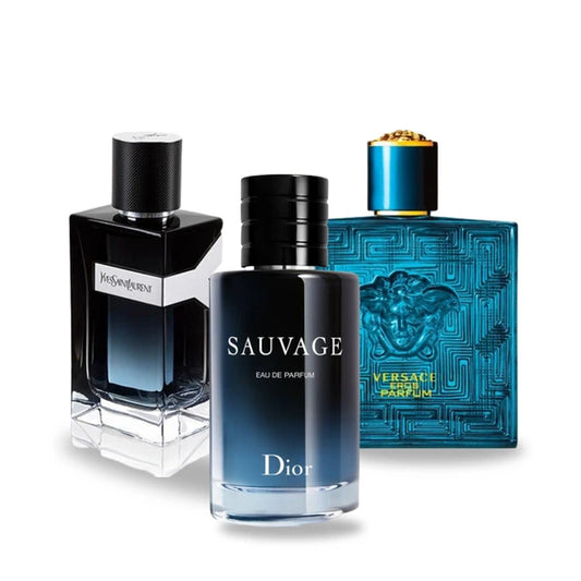 Parfumset mit 3 Herrendüften: Sauvage, Y Men & Eros